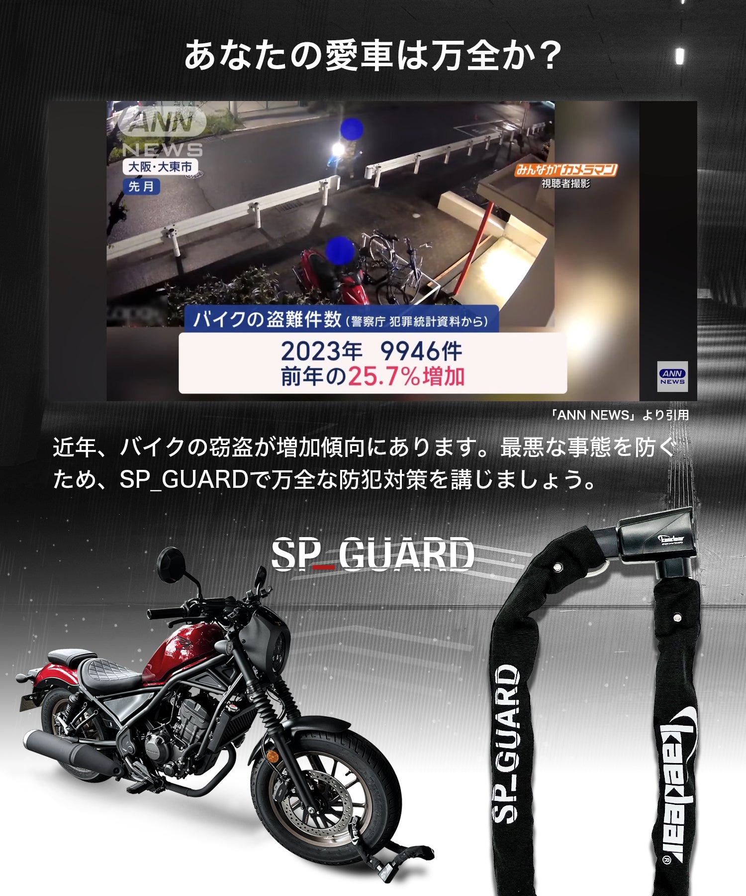 SP-GUARD タイプ チェーン KDR-LK3