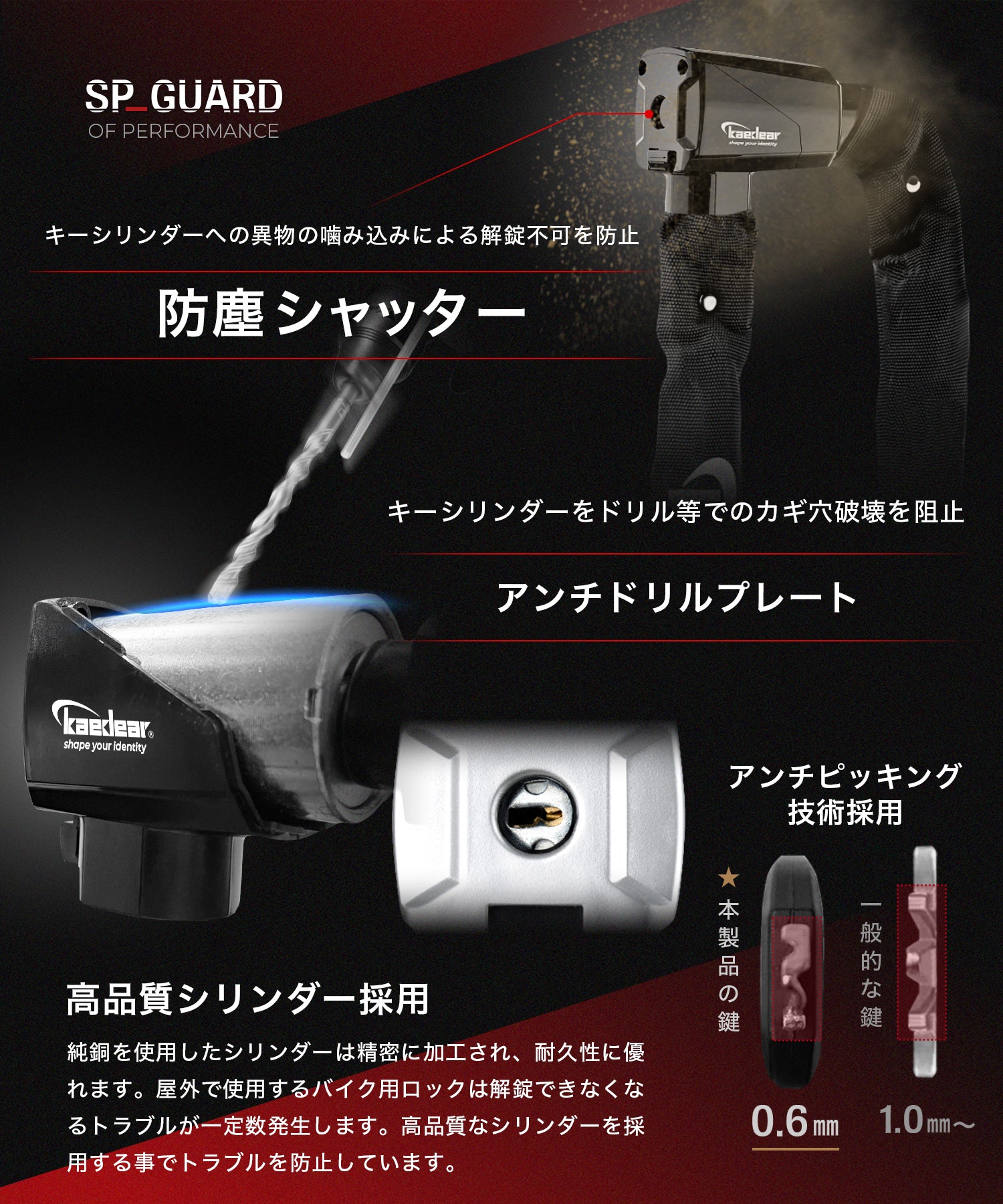 SP-GUARD タイプ チェーン KDR-LK3