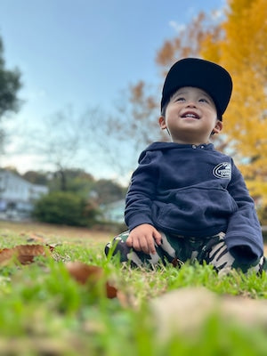 kids hoodie  DGBB-11 (navy / gray)