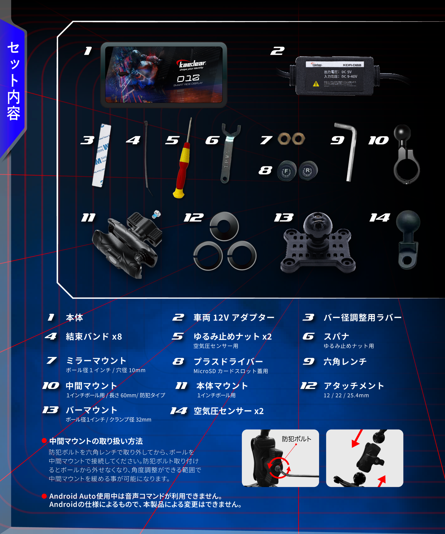 スマートライドディスプレイ KDR-D12
