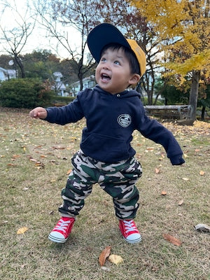 kids hoodie  DGBB-11 (navy / gray)