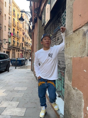 Classic long sleeve T-shirt(BLACK/WHITE)  DGBB-2(ブラック / ホワイト)