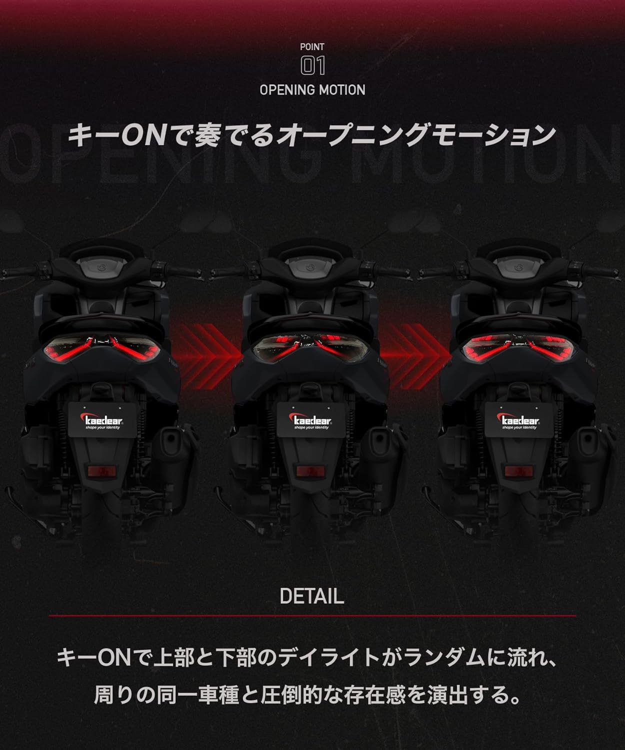 サイバーLEDカスタムテールライト KDR-NMAX-RL1