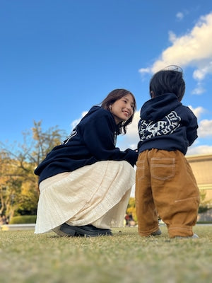 kids hoodie DGBB-11 (navy / gray)
