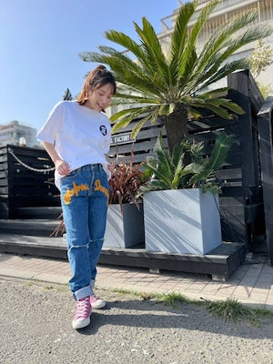 11ozダメージジーンズ (ユニセックス)  dgbb-7