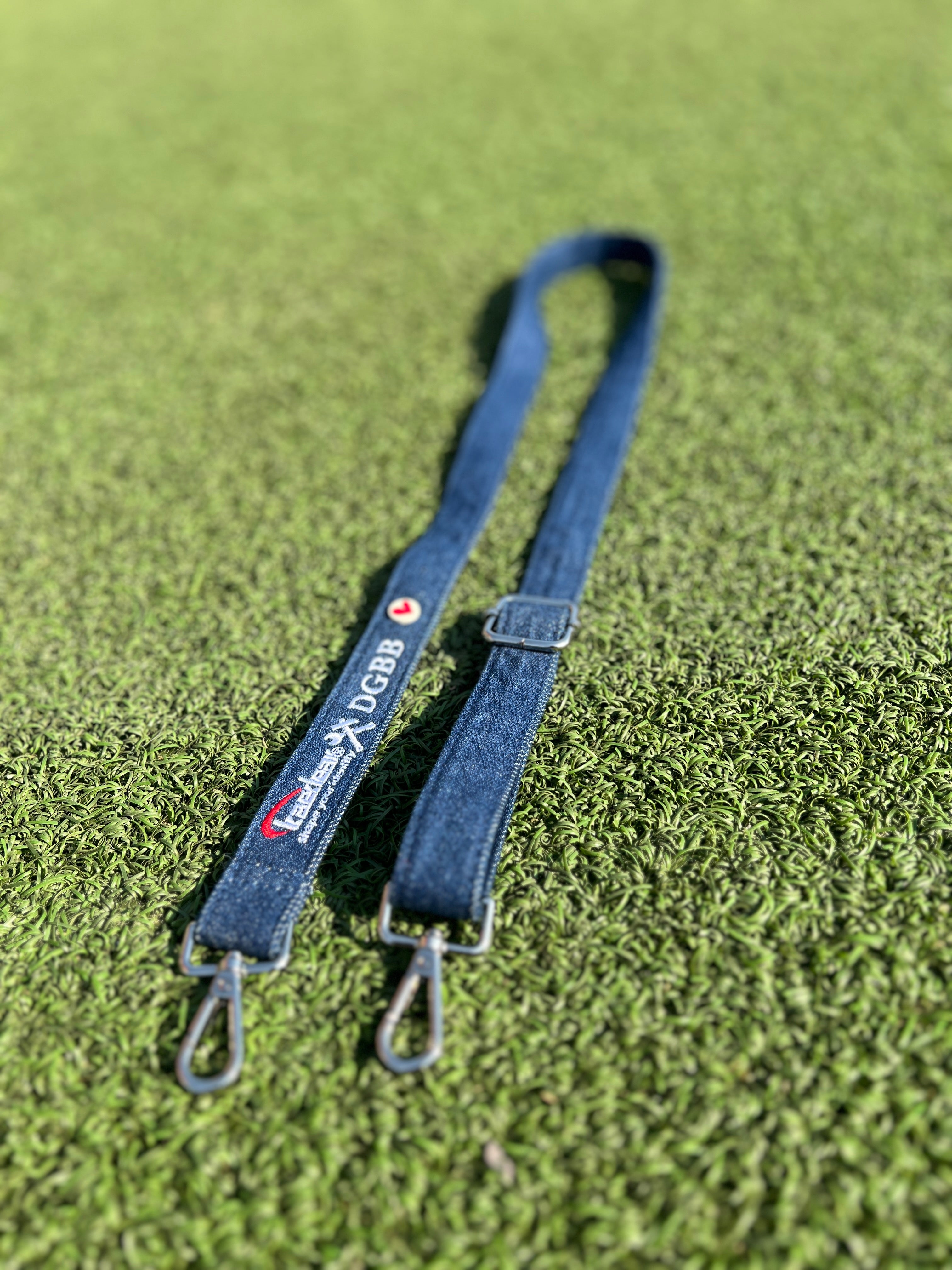 ドンゲバビー監修 Kaedear×DGBBコラボロゴ入り 高機能デニムショルダーベルト KDR-ME-DG (bl / bk)
