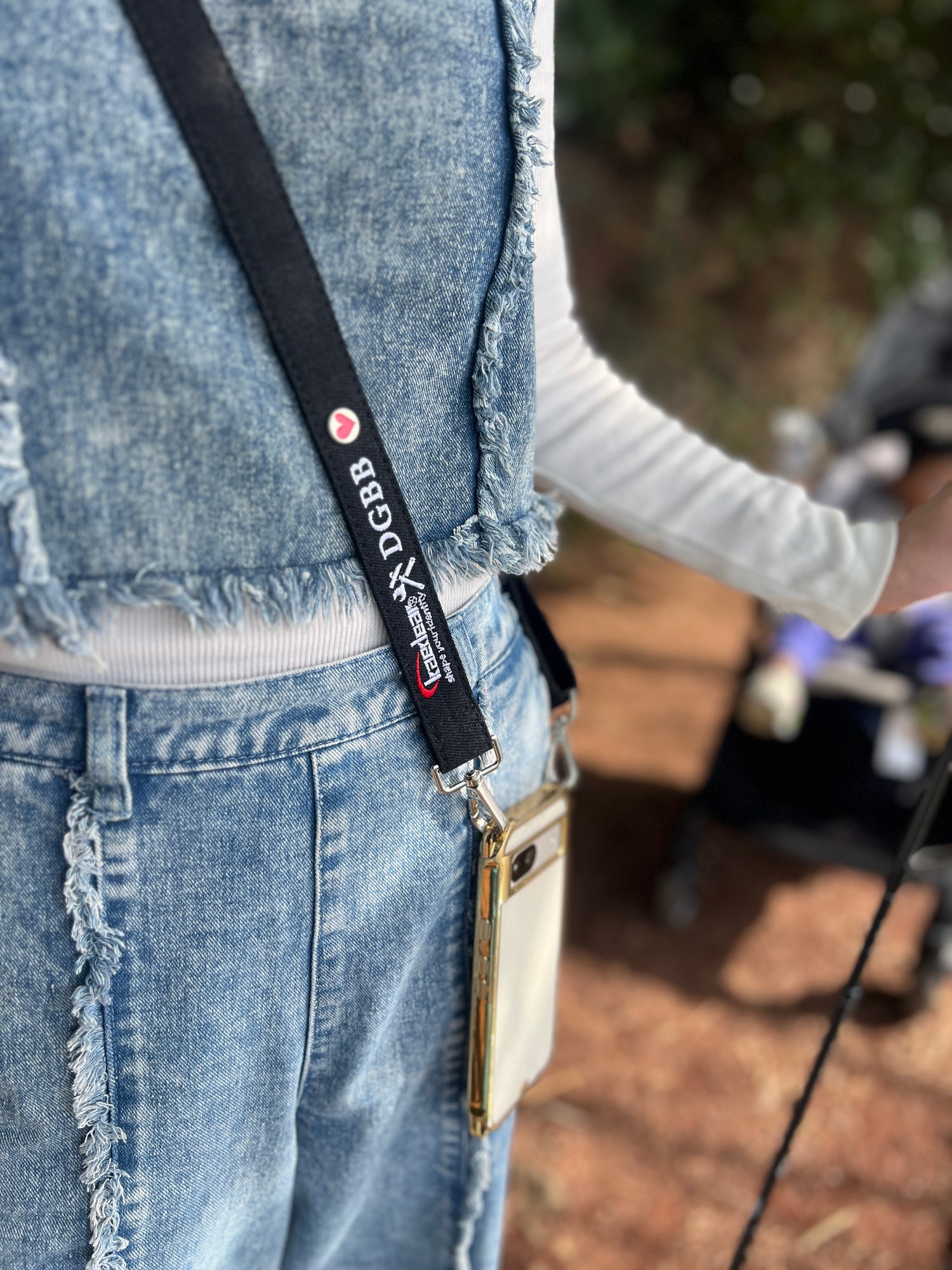 ドンゲバビー監修 Kaedear×DGBBコラボロゴ入り  高機能デニムショルダーベルト  KDR-ME-DG (bl / bk)