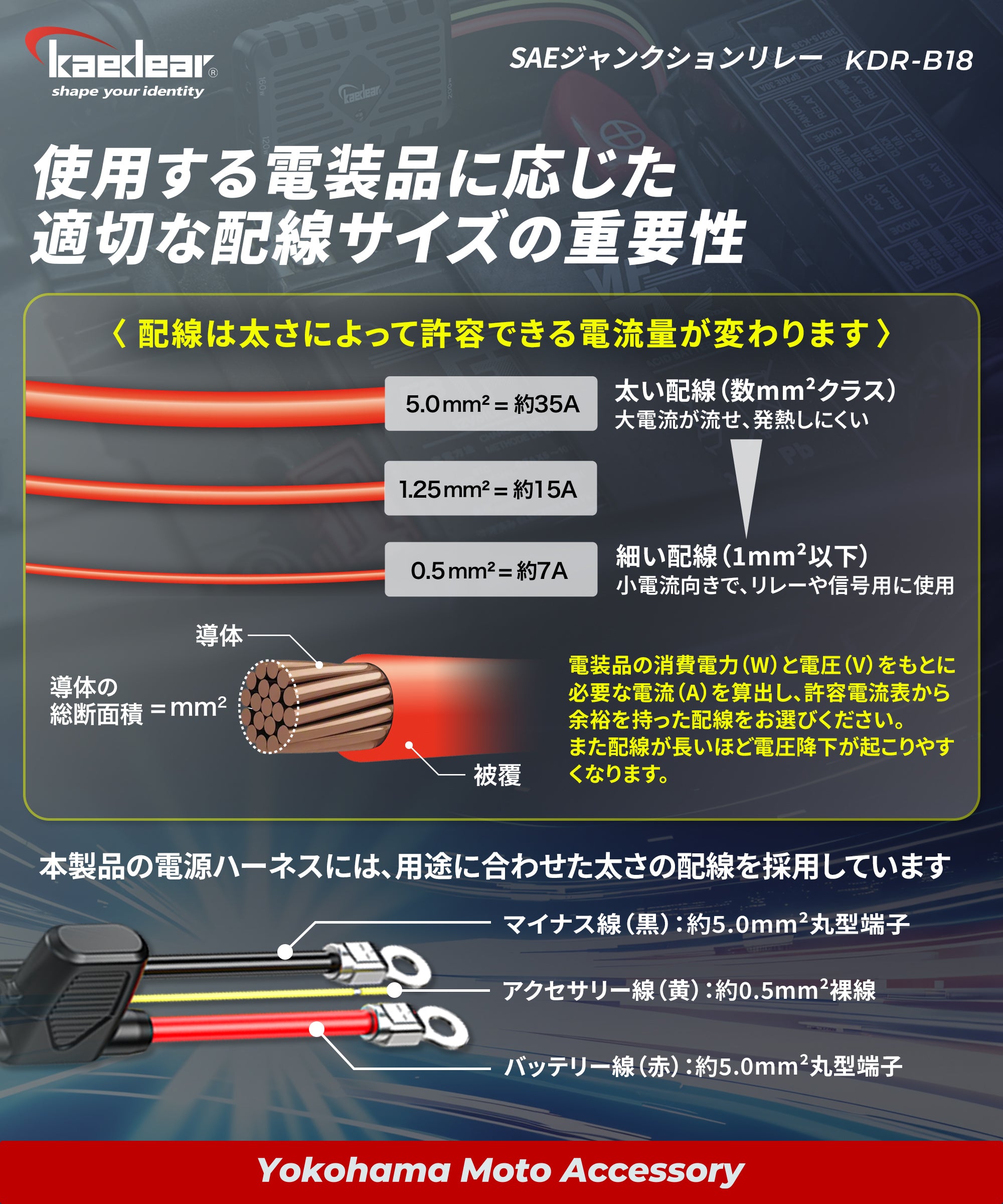 SAEジャンクションリレー KDR-B18