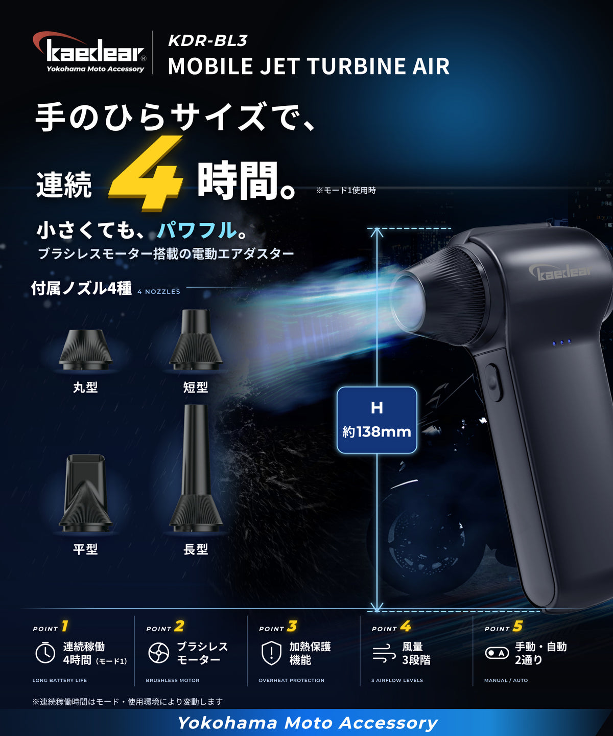 Mobile Jet Turbine Air KDR-BL3
