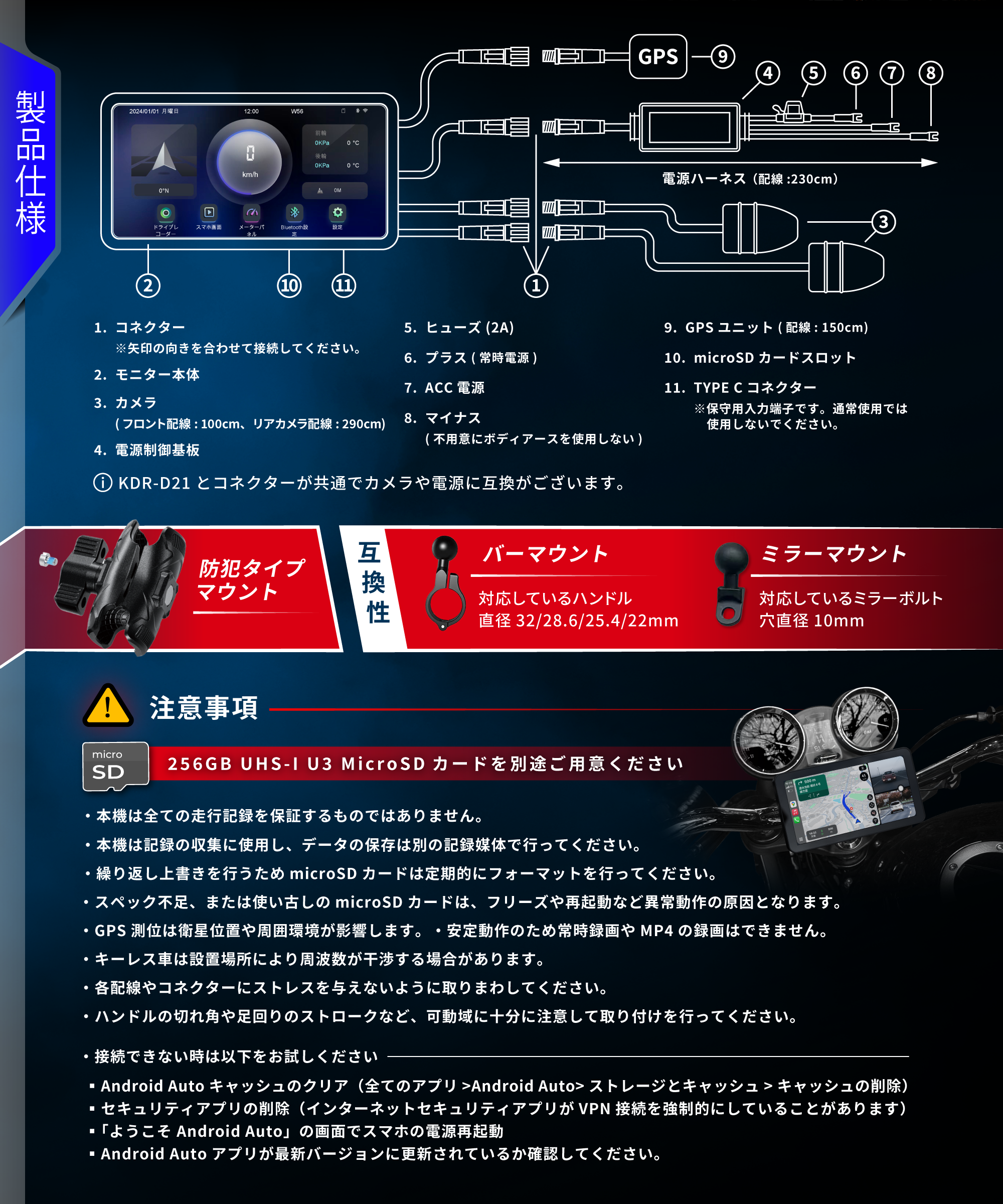 スマートレコードディスプレイ KDR-D22