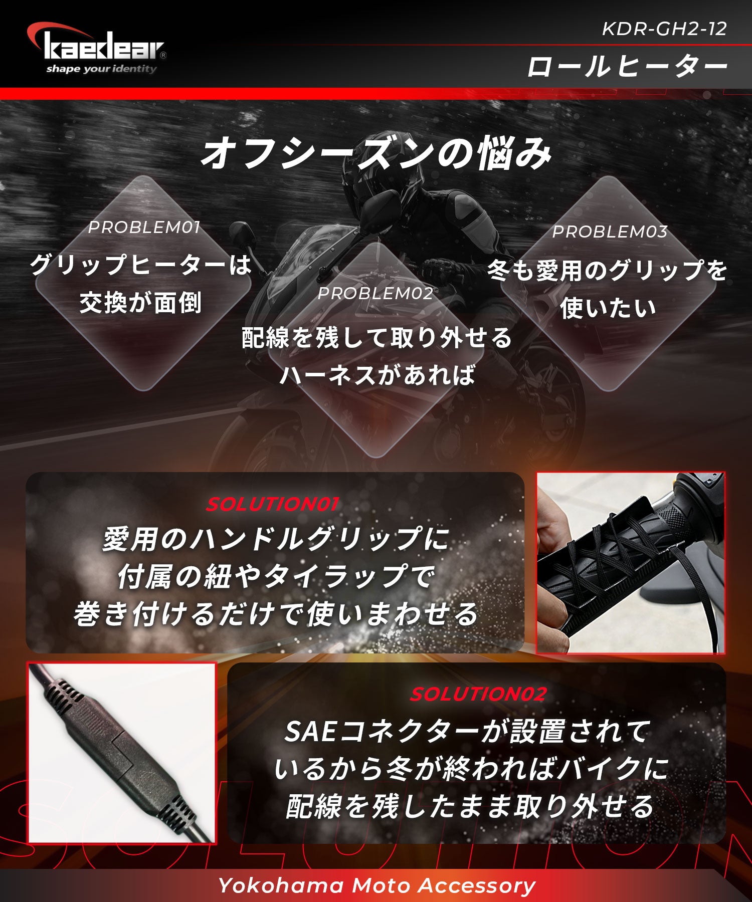 ロールヒーター12V KDR-GH2-12