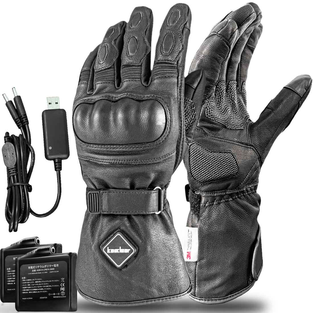 ウインターオーセンティックヒートストリート レザーグローブ KDR-H-GL20WH