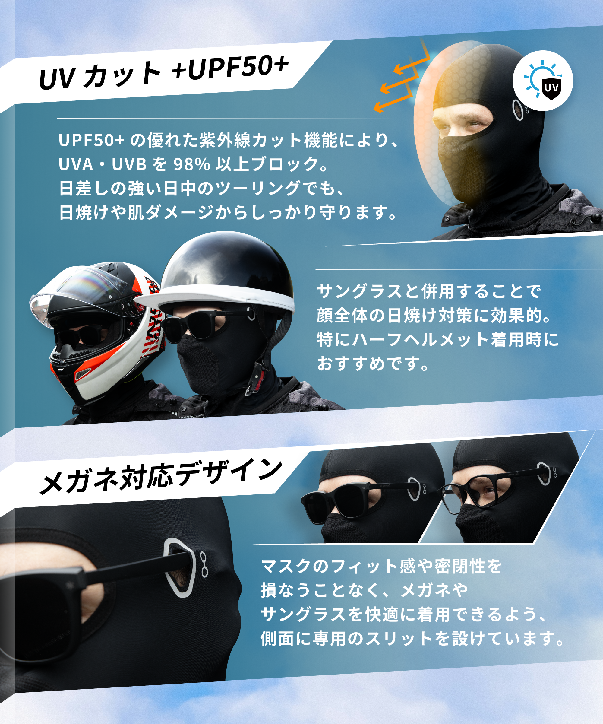 クールフェイスカバー Fitzor Cool(フィッツォクール) KDR-HD1