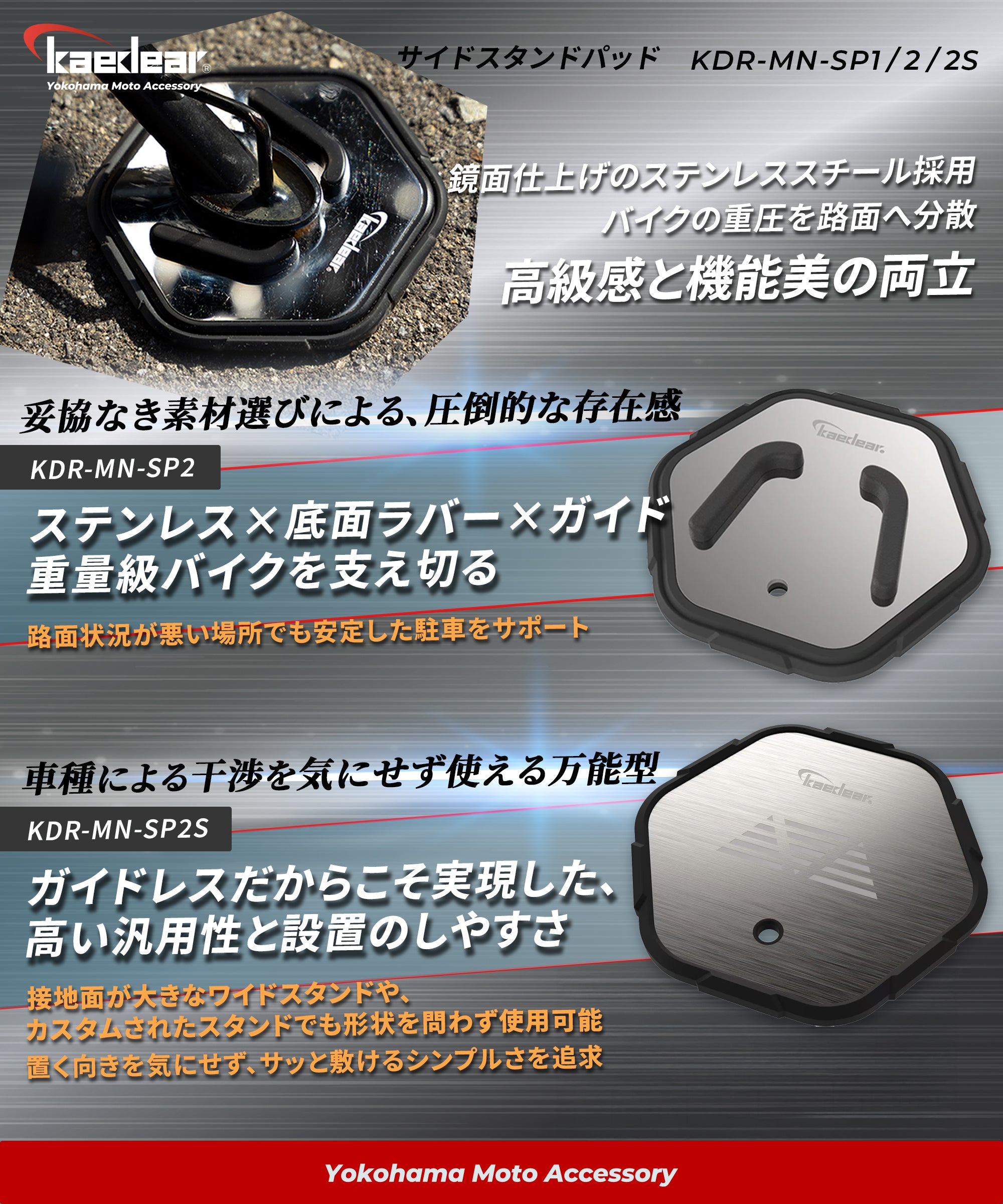 サイドスタンドパッド KDR-MN-SP1