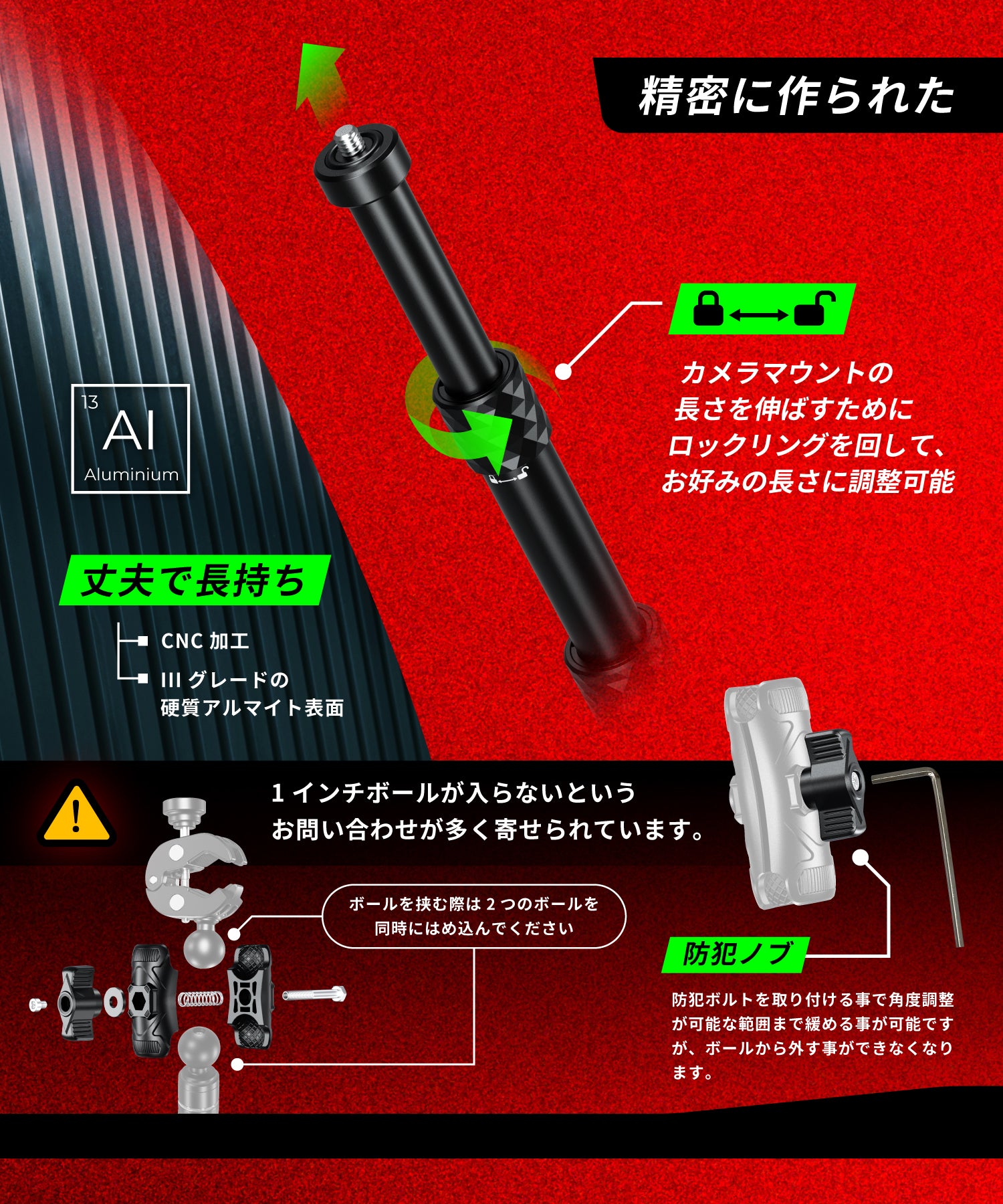 GOPRO & INSTA360アクションカメラマウントキット KDR-QG2