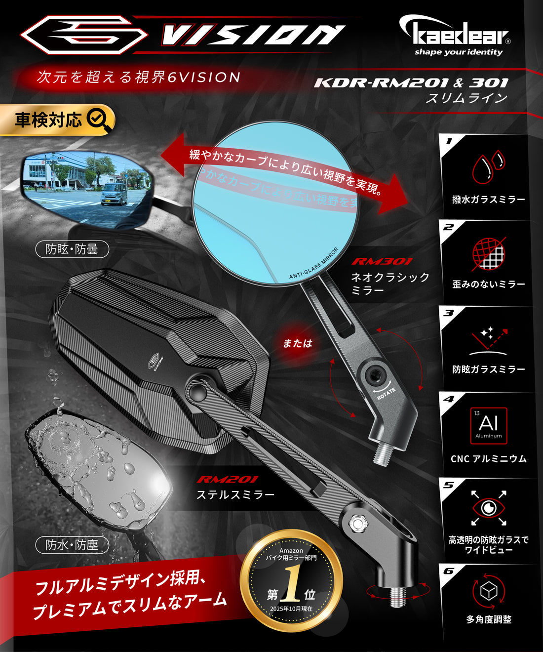 Handle hook KDR-RF1-MBK (matte black)