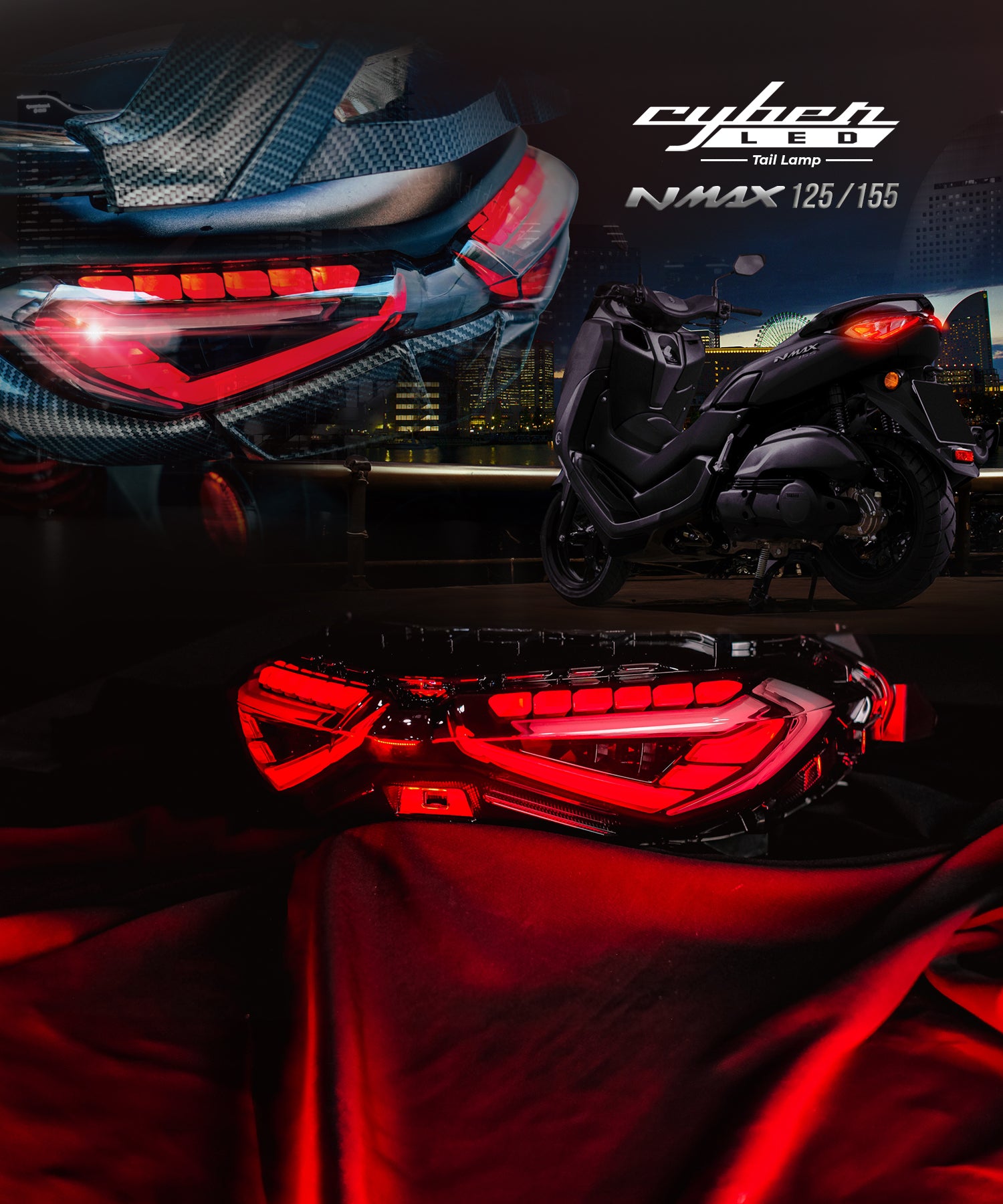 Cyber LED Custom Tail Light KDR-NMAX-RL1