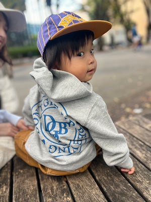 kids hoodie  DGBB-11 (navy / gray)