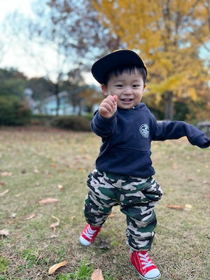 kids hoodie DGBB-11 (navy / gray)