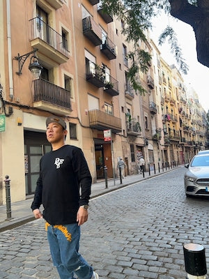 Classic long sleeve T-shirt(BLACK/WHITE) DGBB-2(ブラック / ホワイト)