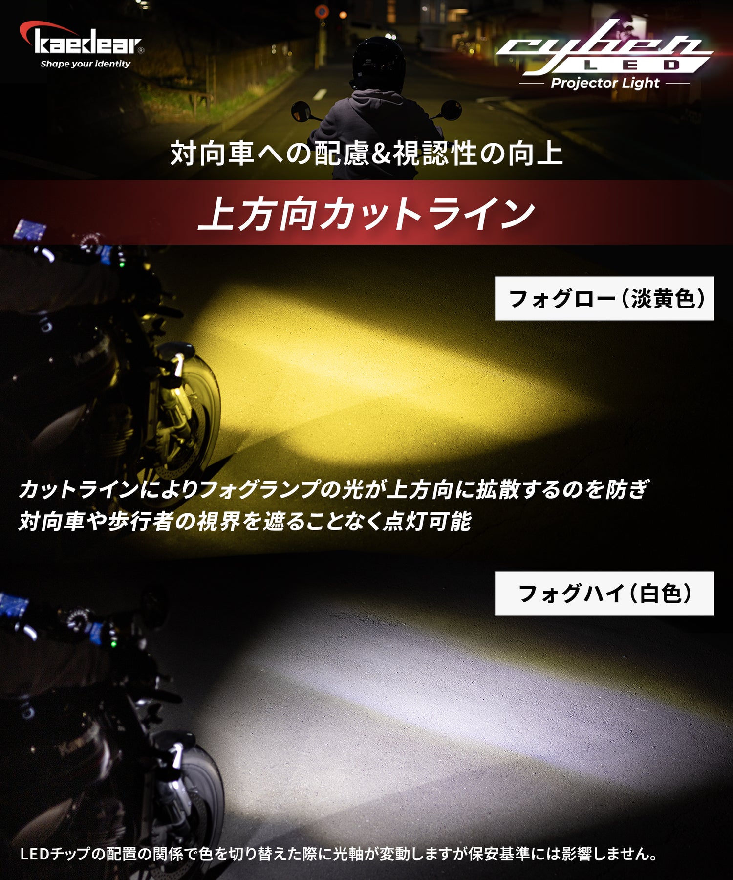 Kaedear(カエディア) Cyber LED プロジェクター ライト KDR-K11-W15