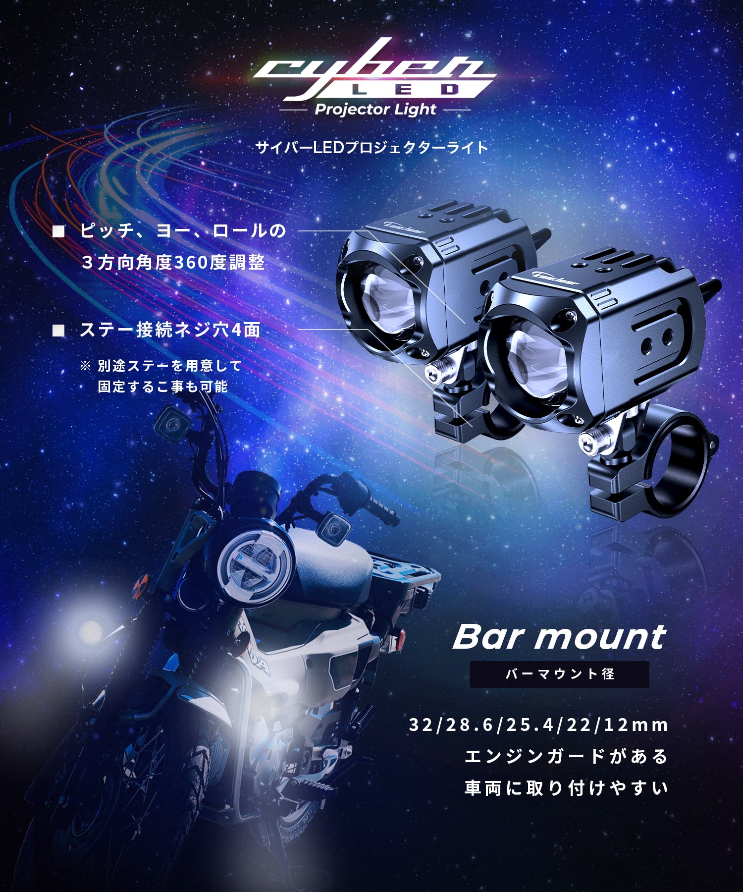 Kaedear Cyber LED Projector Light KDR-K11-W15