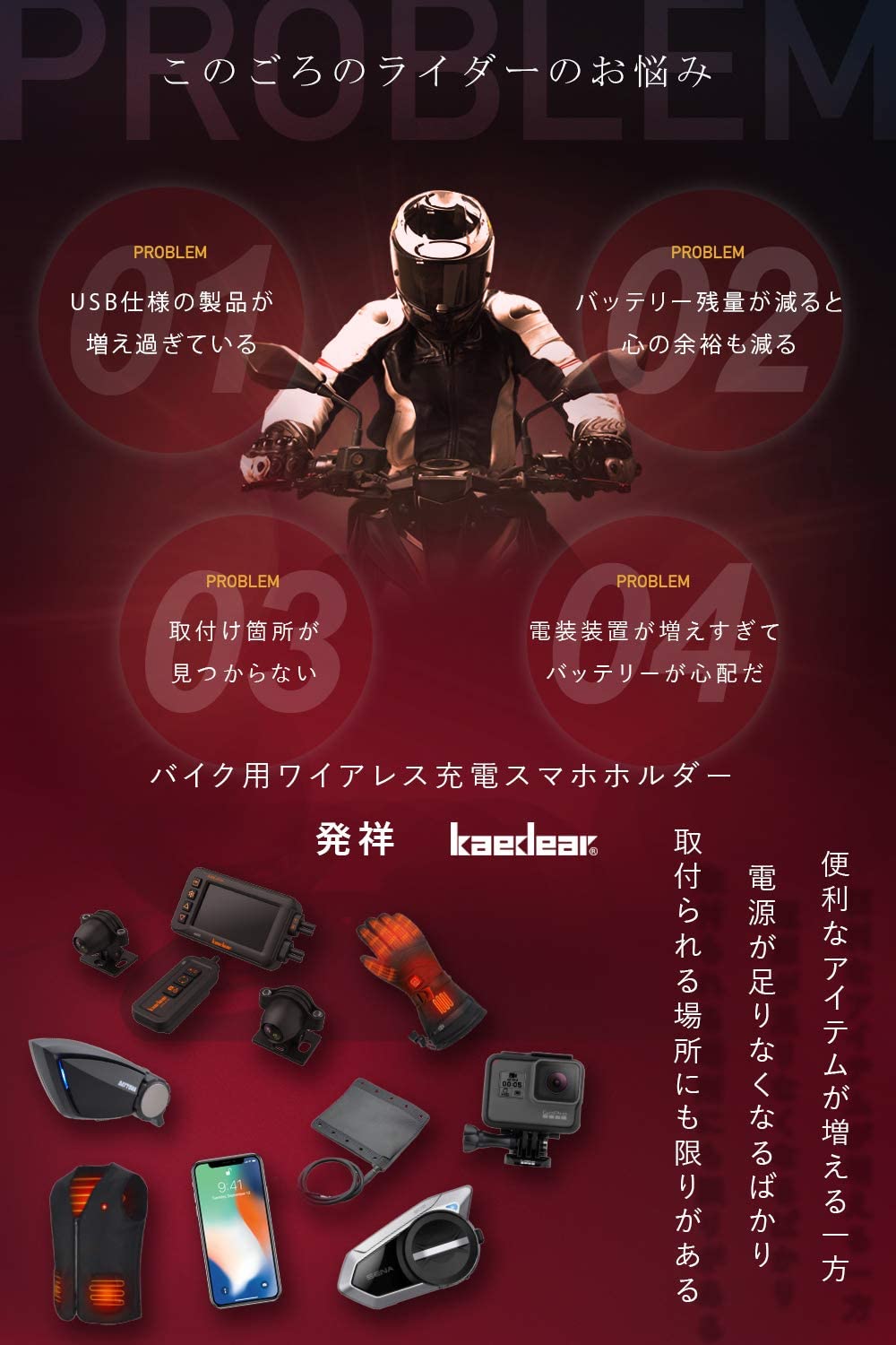 USB電源 (USB-A 18W QC3.0 / USB-C 30W PD) - Kaedear(カエディア)