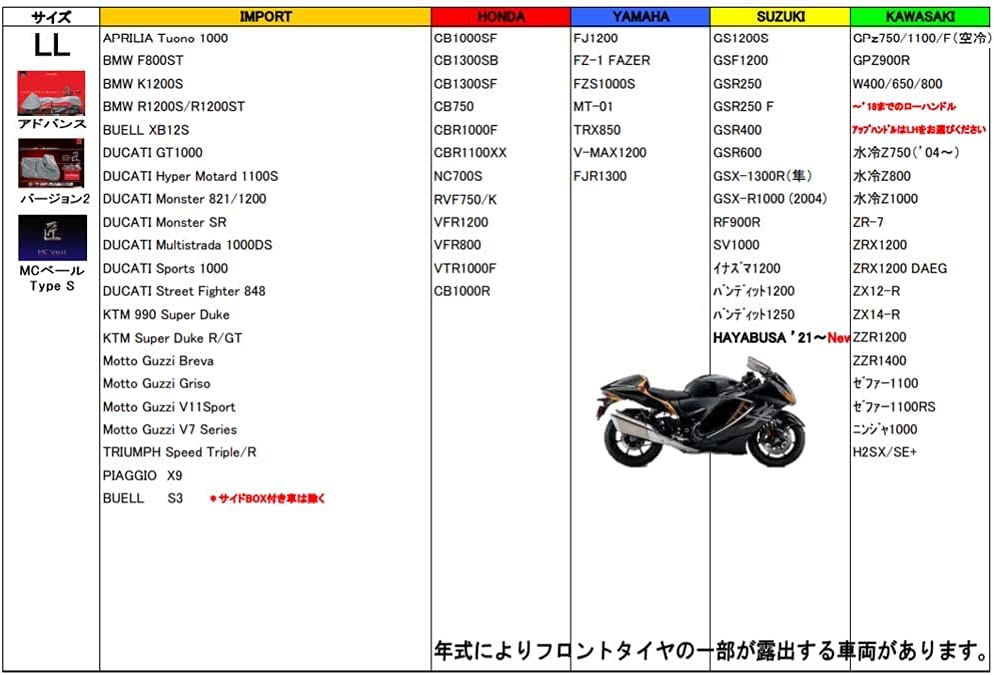 匠 バイクカバー バージョン2 L 【TA932-LL】