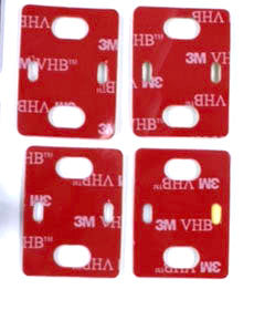 4 pieces of double-sided tape for mounting the dashcam camera