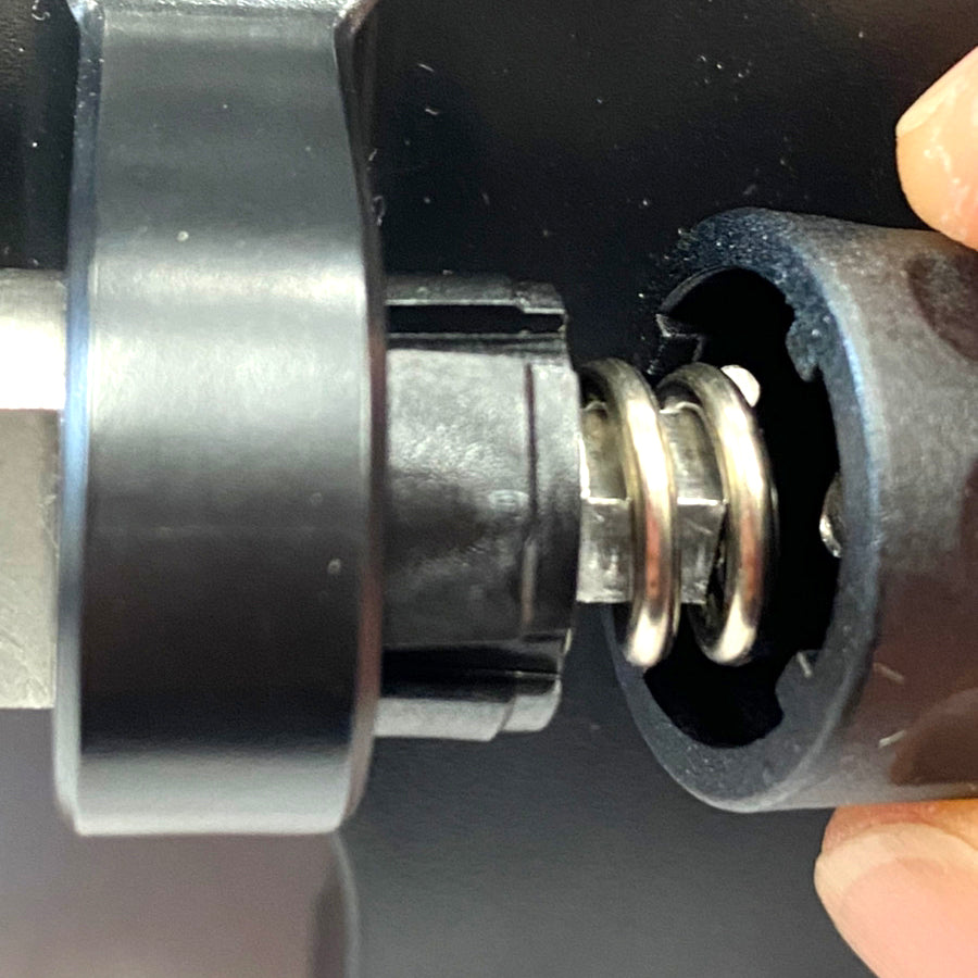 Sun visor KDR-V1 shaft assembly