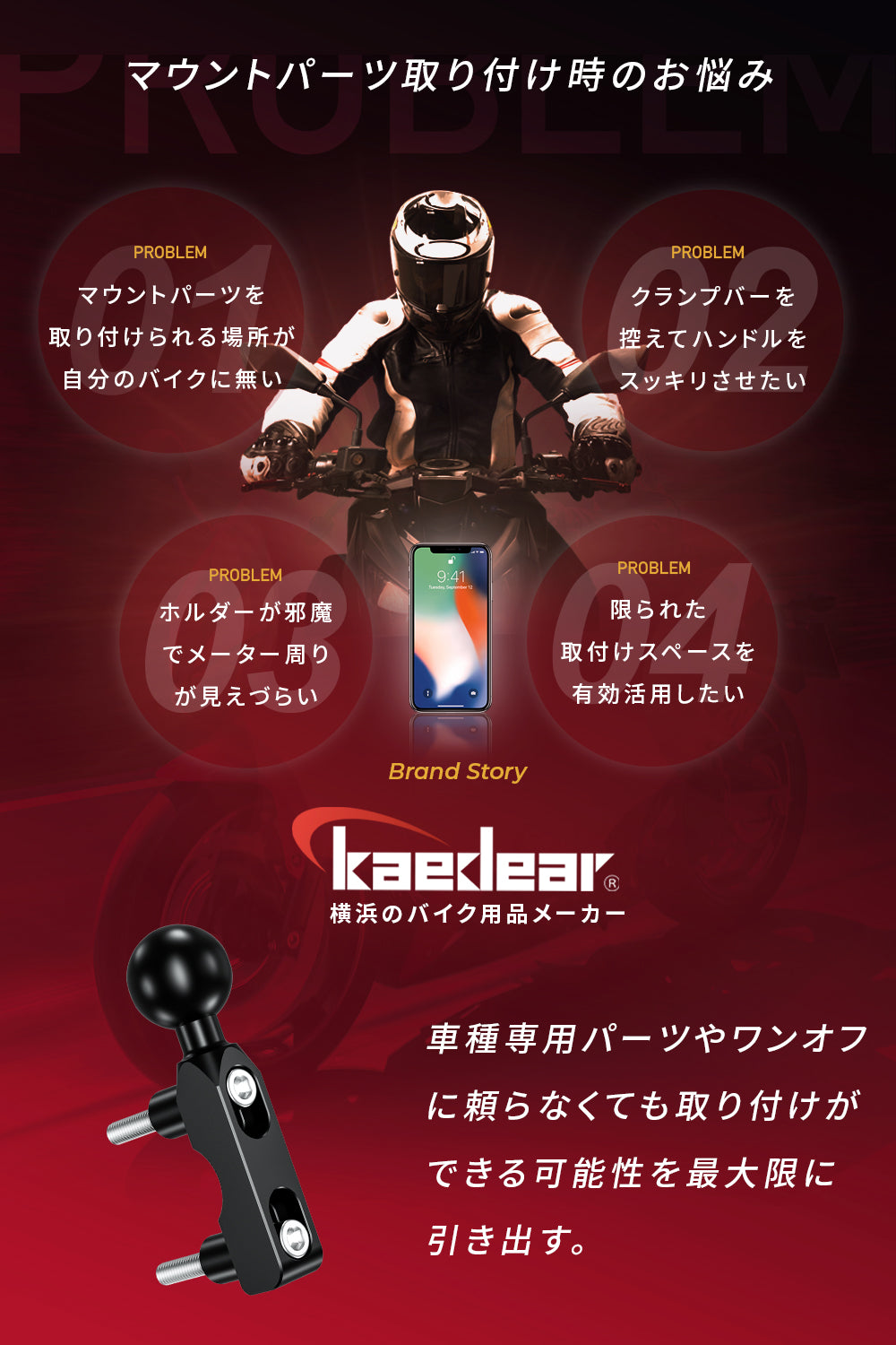 マスターシリンダーボール (1インチボール) KDR-C6