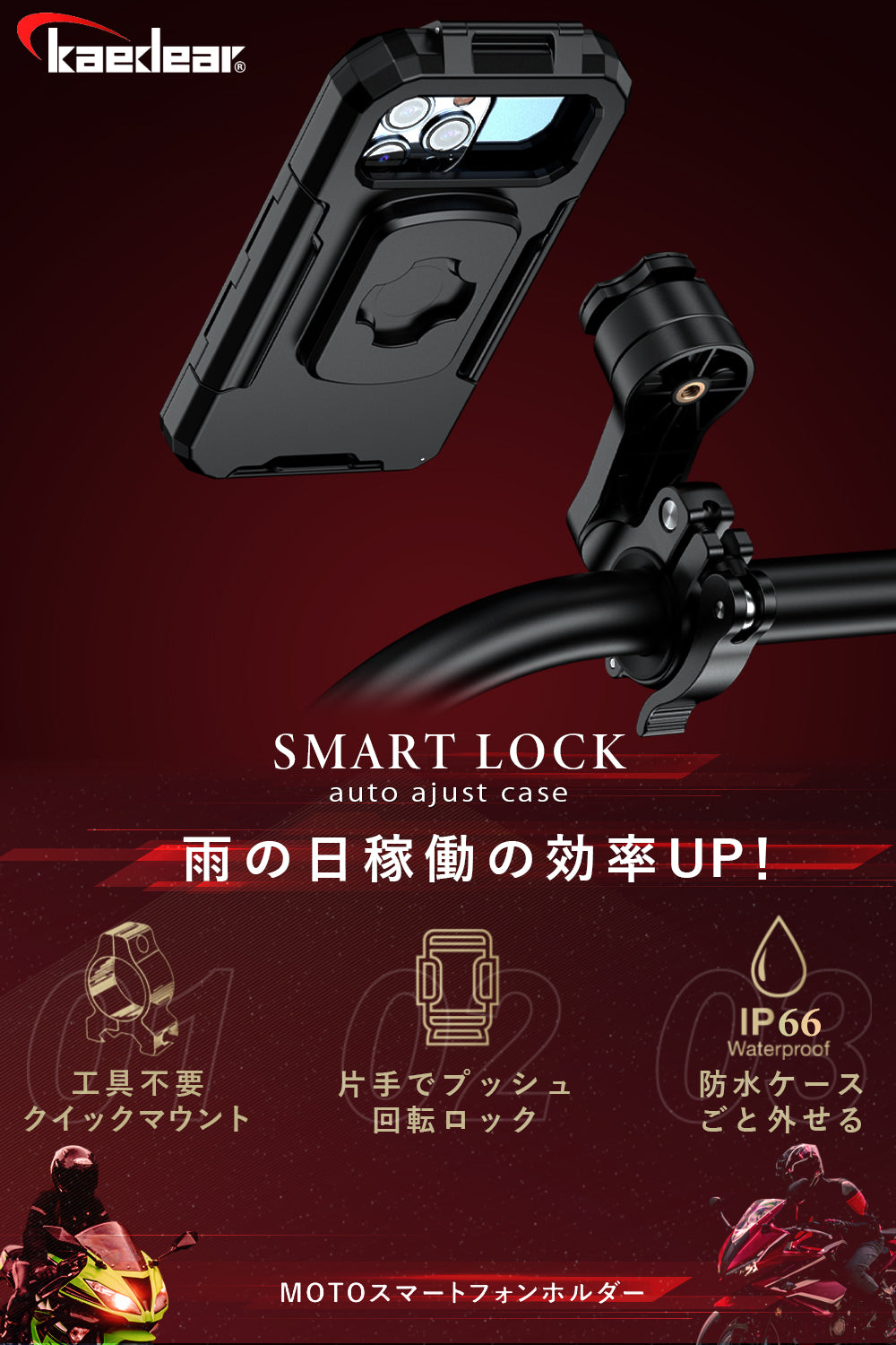 Smart Lock + Auto Adjust Case KDR-M18SL