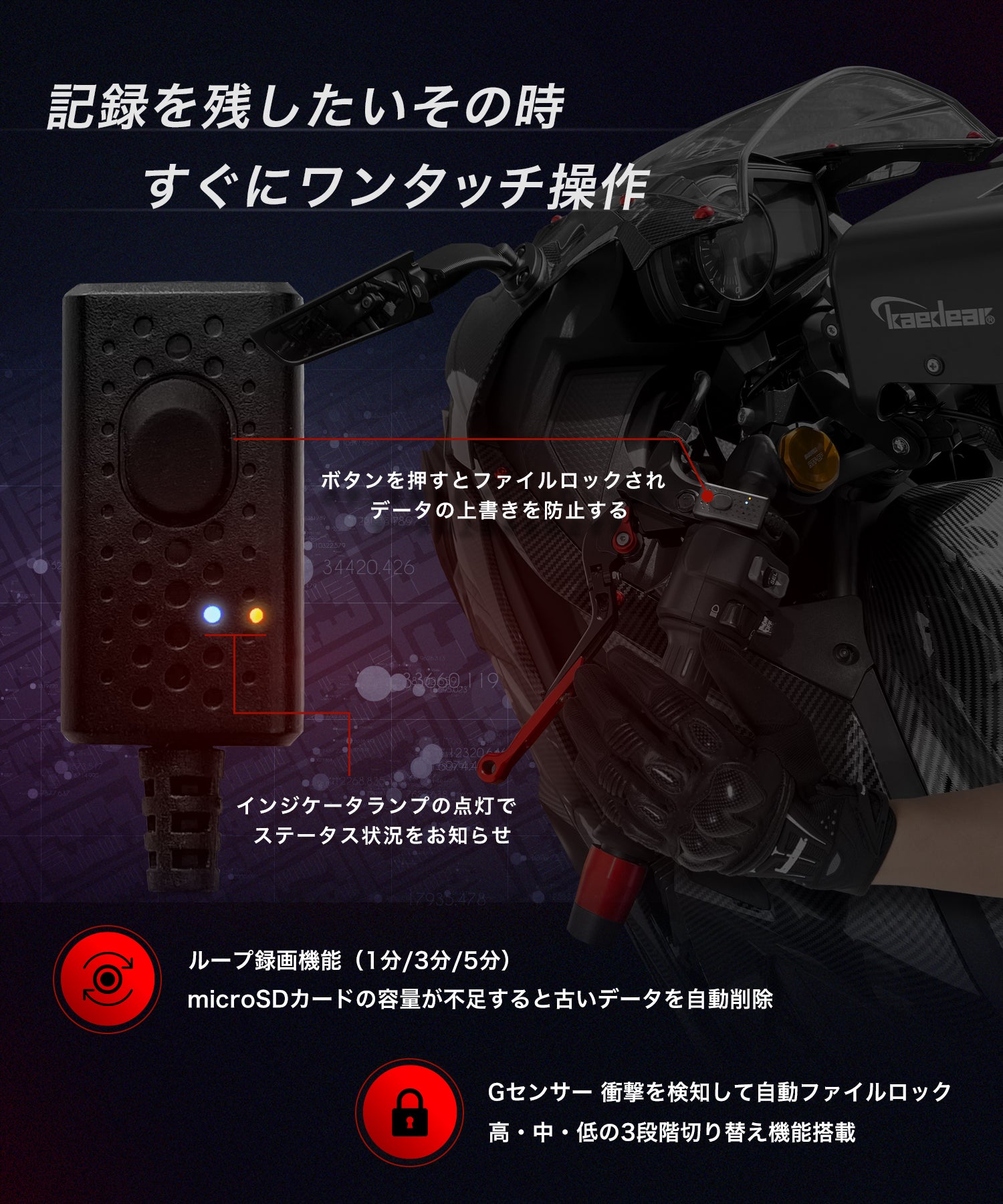 ドライブレコーダー KDR-D711