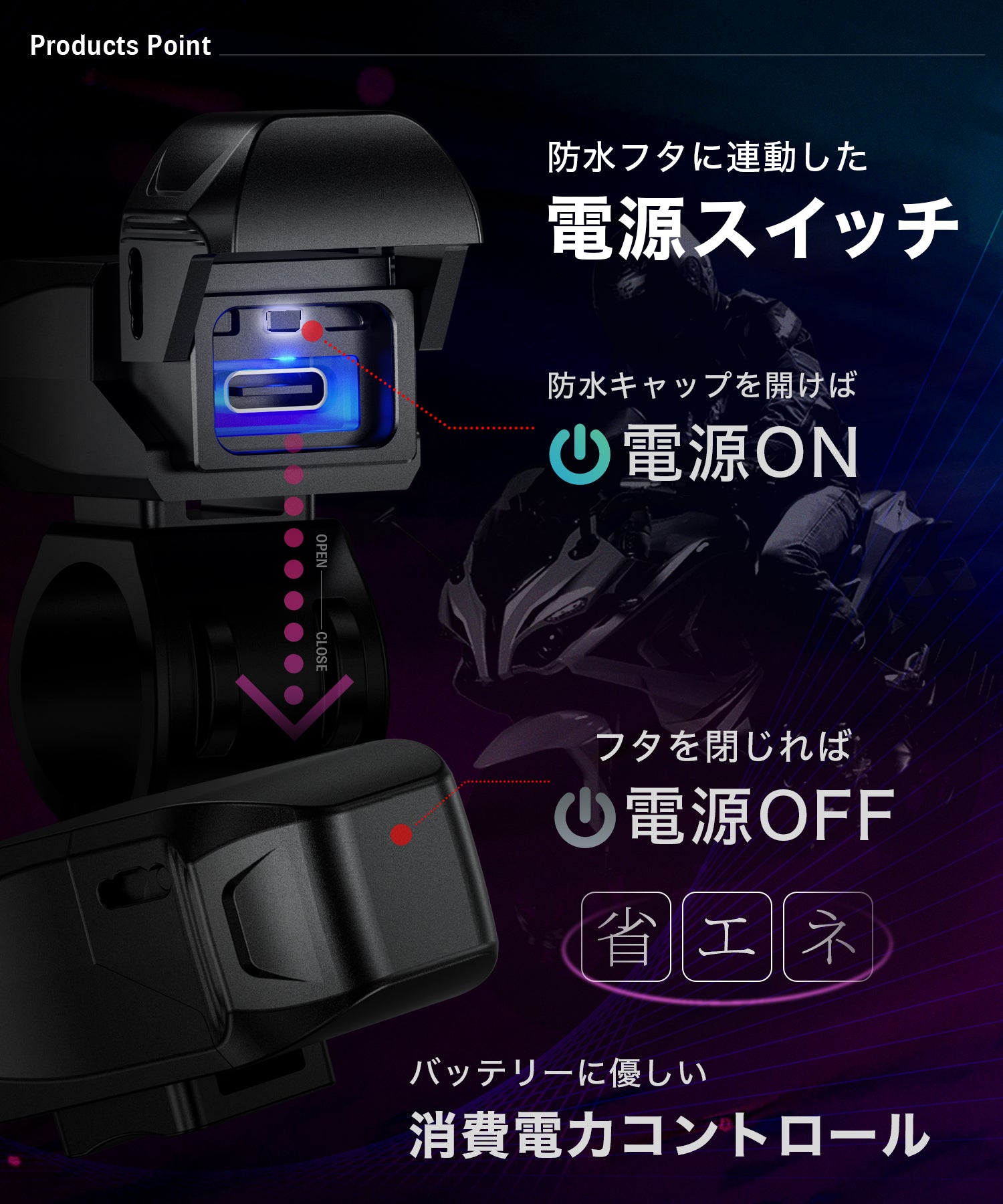 MOTO USBチャージャー KDR-M3C