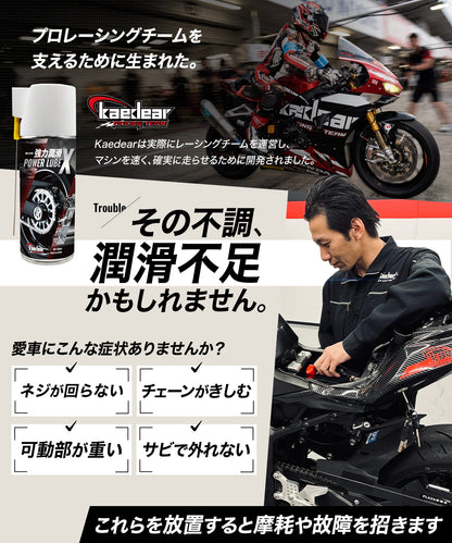 POWER LUBE X バイクチェーン 潤滑剤 KDR-N-CH101