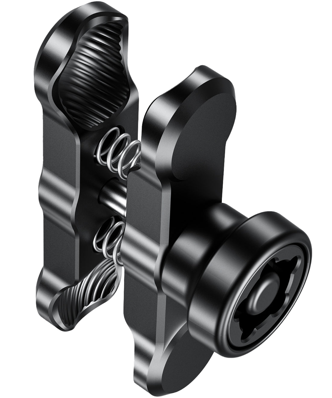 Aluminum Intermediate Mount 25.4mm 1 inch Ball Anti-Theft (90mm/Anti-Theft/Aluminum) KDR-R2-3-90MM