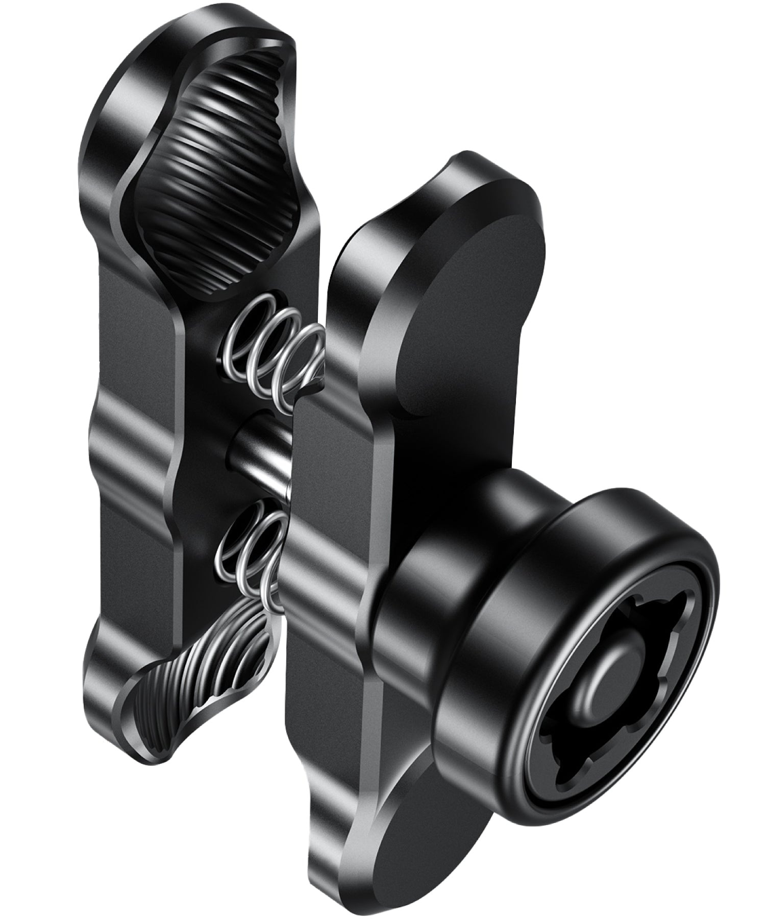 アルミ 中間マウント 25.4mm 1インチ ボール 盗難防止 (90mm/防犯/アルミ) KDR-R2-3-90MM