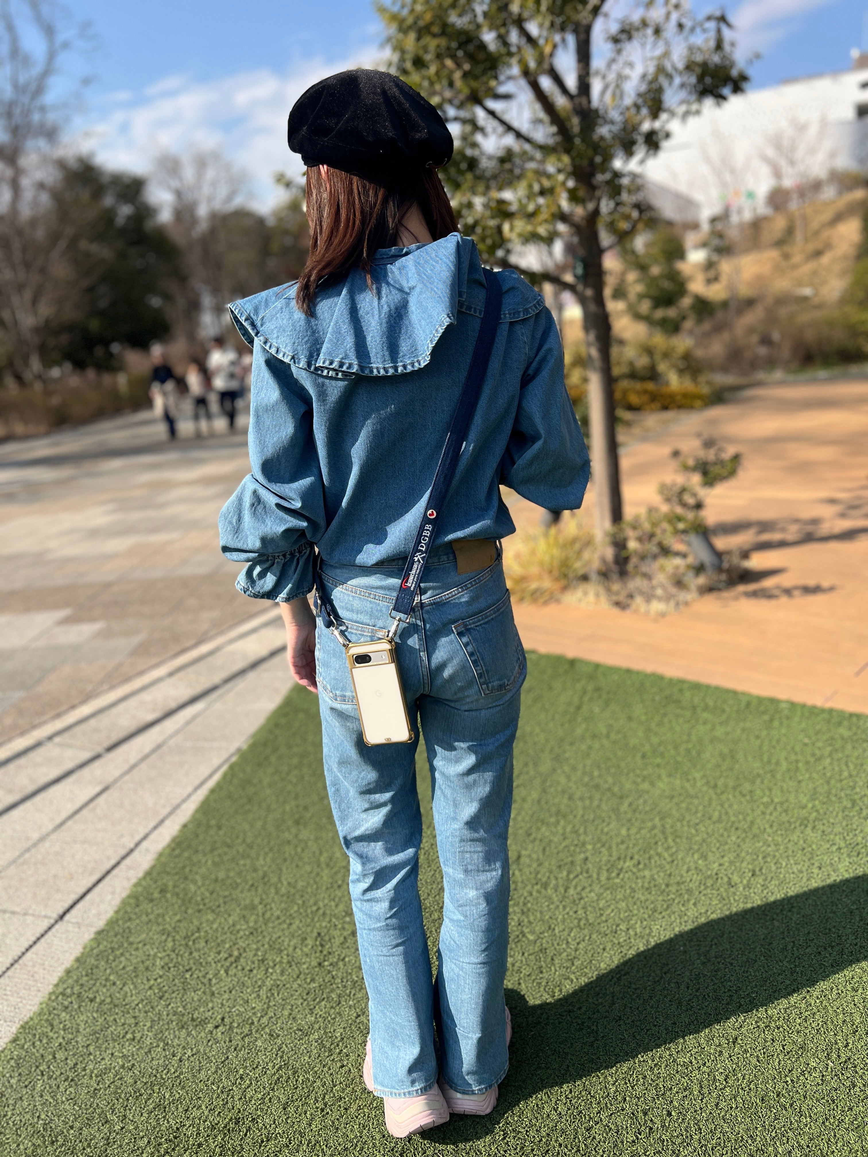 &lt;2025年3月29日～ 受注予約受付&gt;  ドンゲバビー監修　Kaedear×DGBBコラボロゴ入り  高機能デニムショルダーベルト