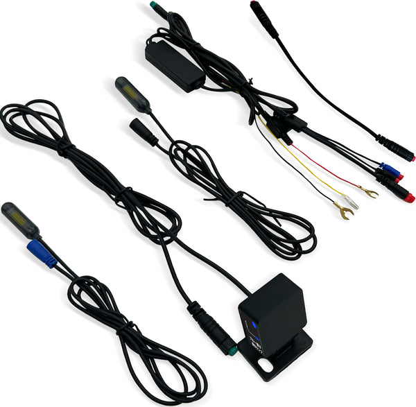 バイク用ブラインドスポットセンサー｜後方車両を30m先まで検知・警告