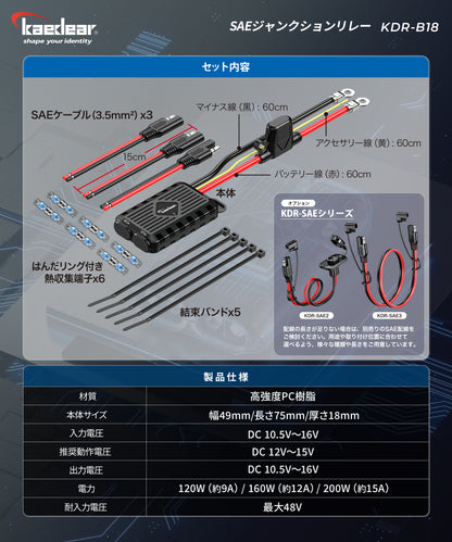 SAEジャンクションリレー KDR-B18