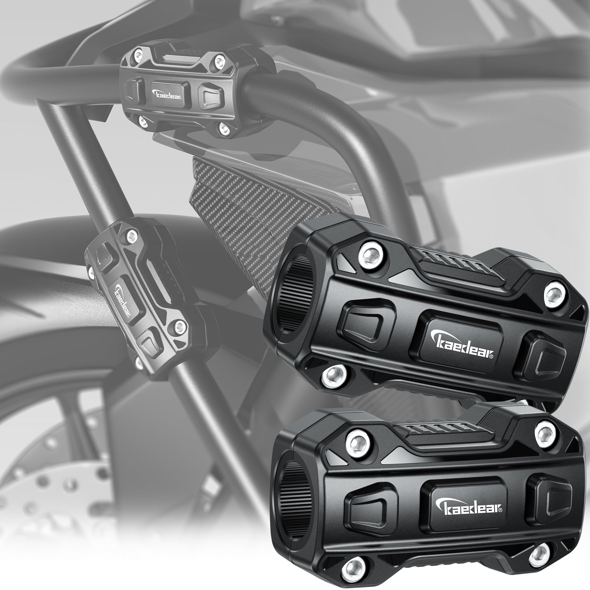 エンジンガードカバー2個セット バイク用 22〜25.4mm対応 傷防止