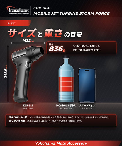 モバイルジェットタービン ストームフォース KDR-BL4