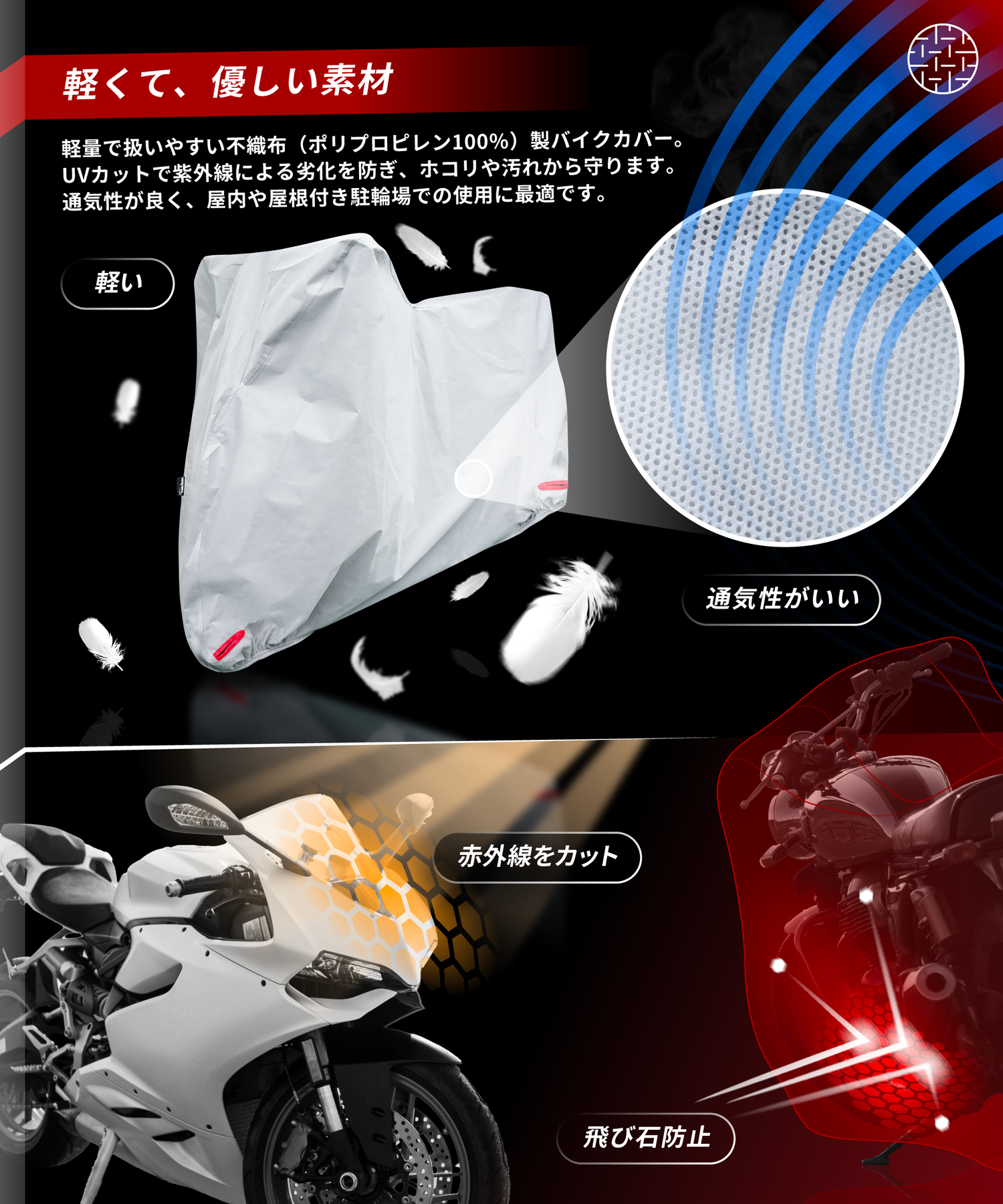 Weathershield Motorcycle Cover KDR-C2