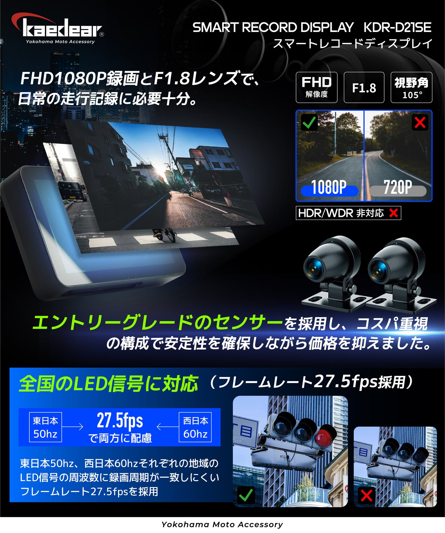 スマートレコードディスプレイ KDR-D21SE