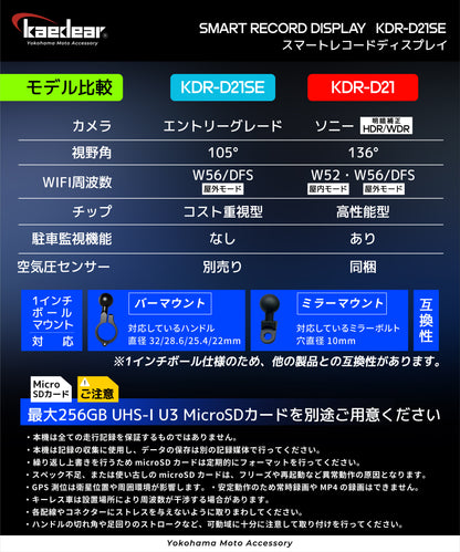 スマートレコードディスプレイ KDR-D21SE