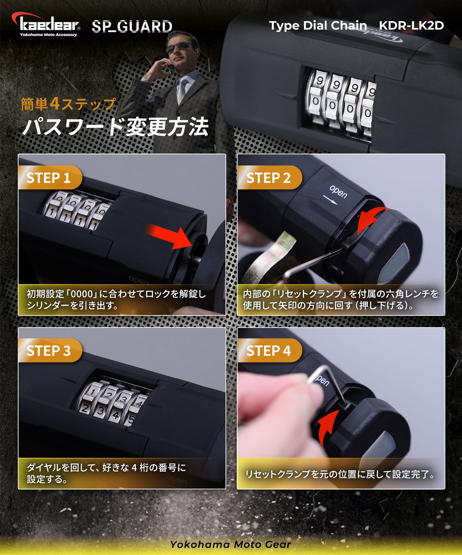 SP-GUARD type pad chain KDR-LK2