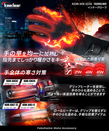 THERMOLINER  KDR-MX-IG1A 電熱インナーグローブ