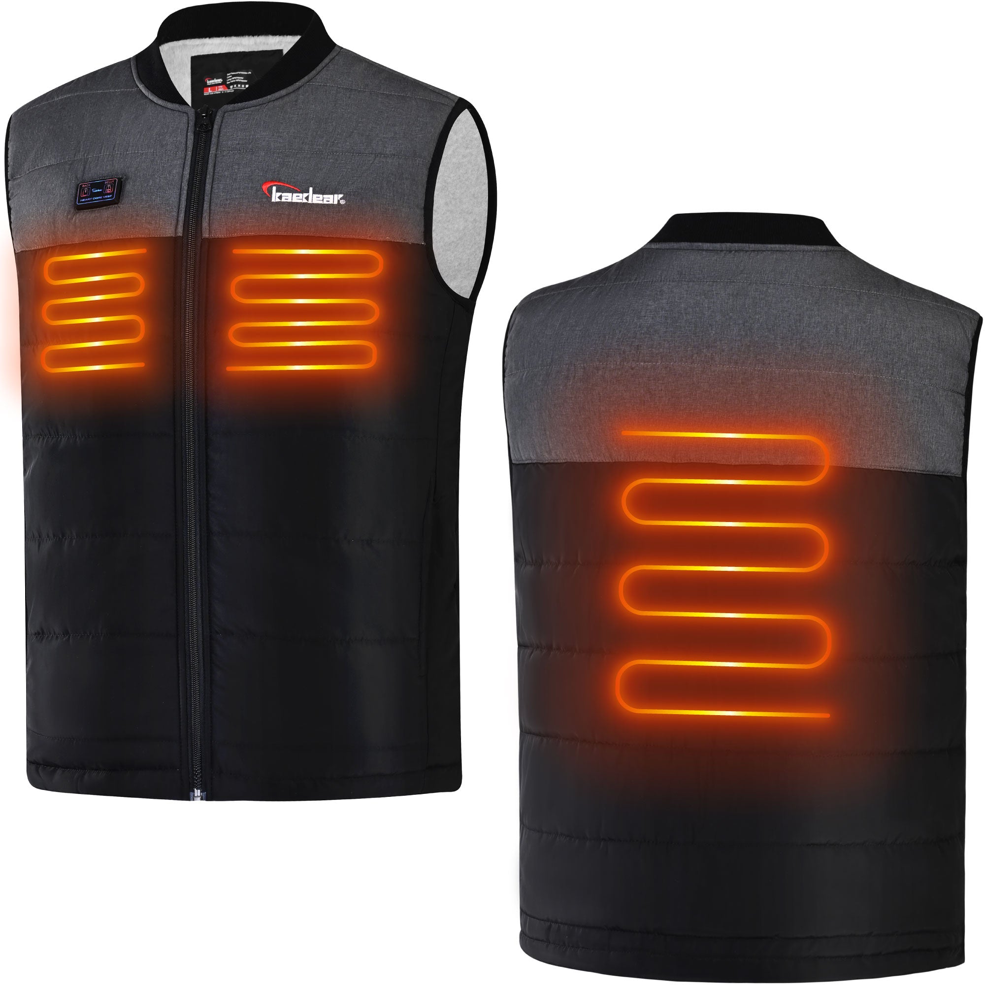 バイクウェア・装備 kaedear Electric Thermostreet XL Kaedear 電熱ベスト】前後独立温度調節＆軽量デザインで冬を快適に