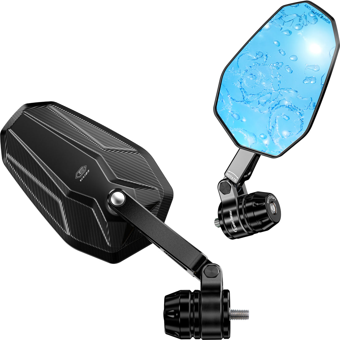 シックスビジョン KDR-RM204 - ステルスミラー/エクスエンド(カワサキ/M8)