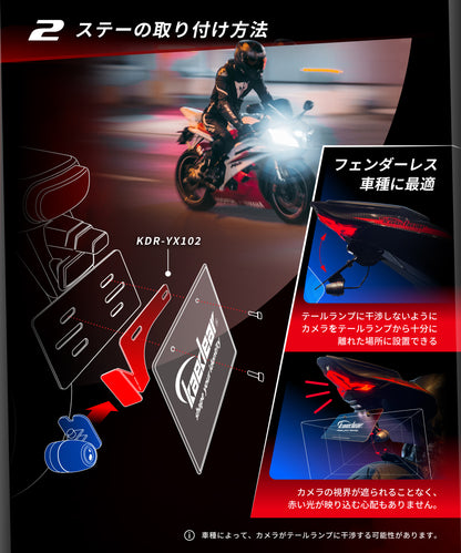 ロータリーカメラステー KDR-YX102 (フェンダーレス)